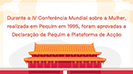 Conteúdo da Página Electrónica sobre a Declaração de Pequim e Plataforma de Acção